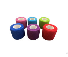 Cohesive Bandage Natural Rubber Latex Non Woven Spandex Multi Color