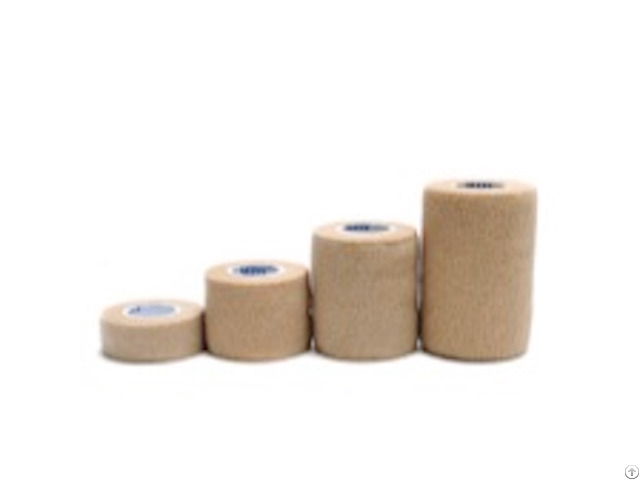 Cohesive Bandage Non Woven Spandex Latex Free Tan