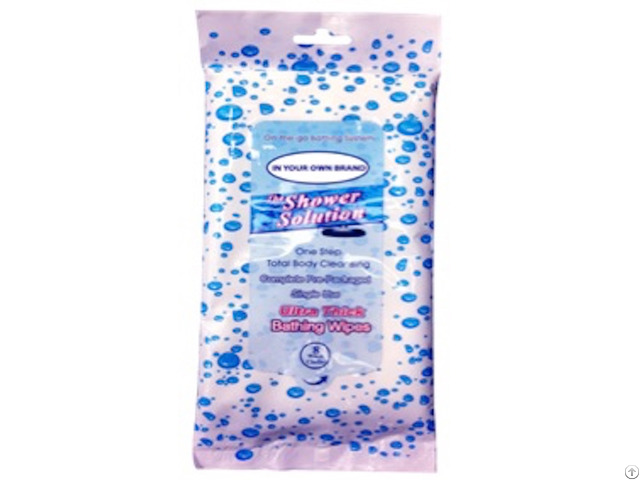 Instant Bathing Wipe 120gsm 20 5x20 5cm Soft Pack, Scented