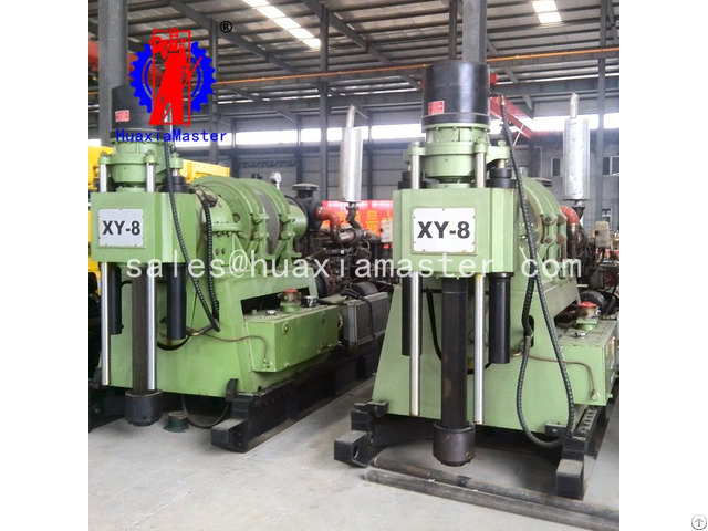 2000m Depth Exploration Drilling Machine Geothermal Rig Xy 8 Large Engineering Drill Equipment