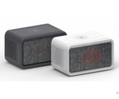 Qi Alarm Clock Radio With Bt Speaker