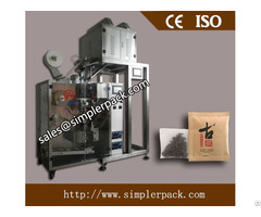 Flat Ultrasonic Nylon Tea Bag Packing Machine With Outer Envelope