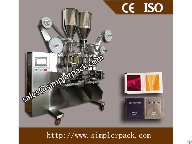 Automatic Granules Packing Machine 3 Sides Sealing 4 Lanes