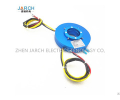 Through Bore Electrical Rotary Joint Revolving Door Use Pancake Slip Ring