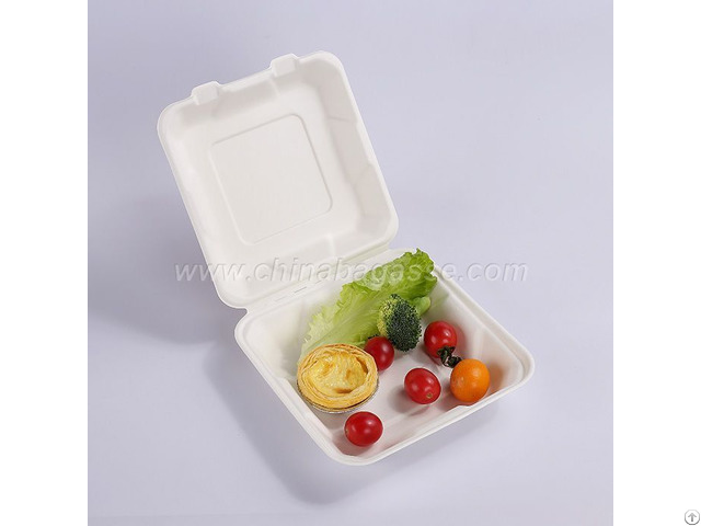 Paper Pulp Tableware 6 Inch Hamburger Box