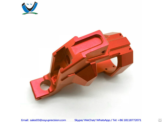 Precision Prototyping Red Anodizing Mini Cnc Stainless Steel Part