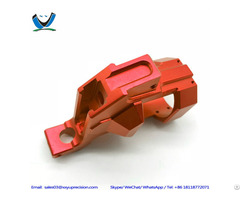 Precision Prototyping Red Anodizing Mini Cnc Stainless Steel Part