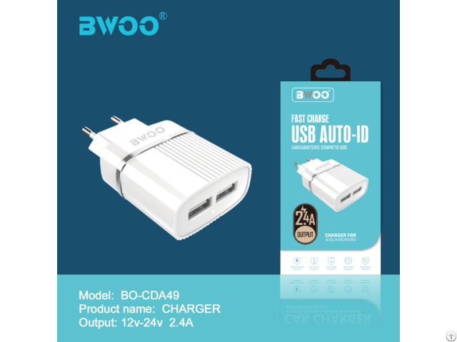 Bwoo 5v 2 4a Wall Charger For Mobile Phone