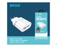 Bwoo 5v 2 4a Wall Charger For Mobile Phone