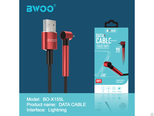 Bwoo Bo X152 Portable 90 Degree Type C Usb Charger Cable