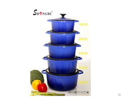 Sr190 Blue Enamel Casserole Cookware