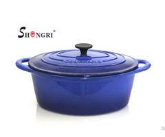 Sr170b Blue Cookware Enamel Cast Iron Casseroles With Lid
