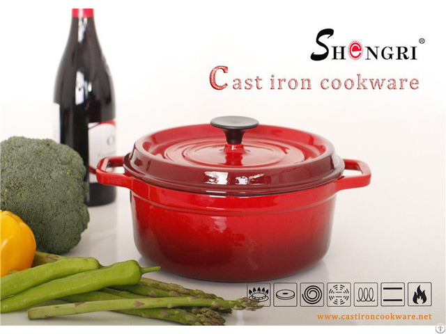 Sr192 Disa Cast Iron Cookware Soup Pots With Lid