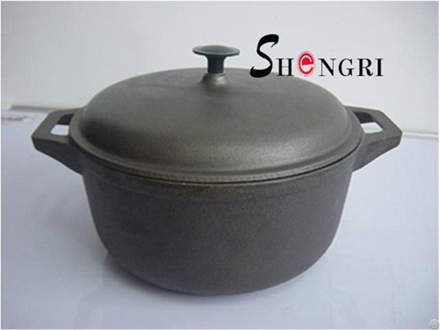 Sr064 Cast Iron Cookware Pre Seasoned Casseroles With Lid