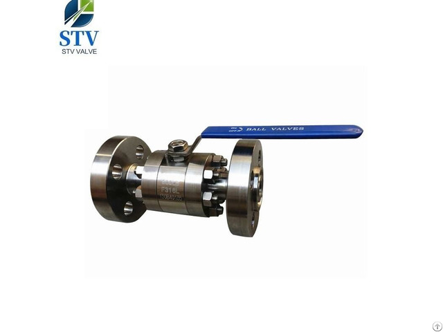 3pc Forged Steel Ball Valve F316l Body And Trim Peek Seat 1500lb