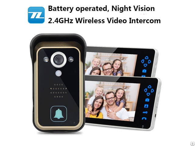 Wireless Video Doorphone With 7inch Monitor