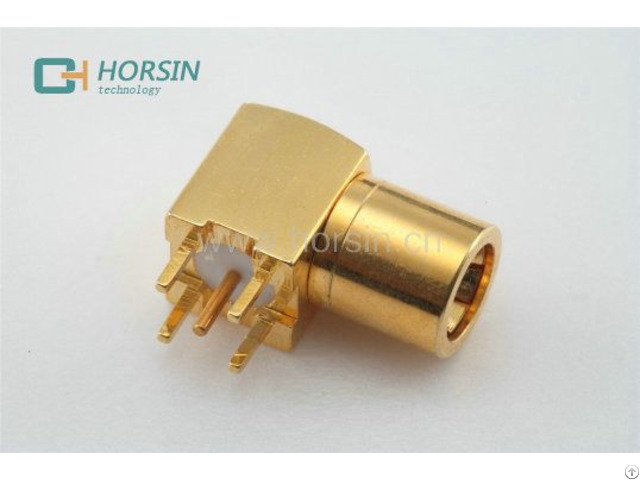 Pcb Smt Mount With Board Right Angle Smb Female Rf Coaxial Connector