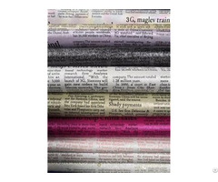 Retro Newspaper Style Synthetic Leather Fabric