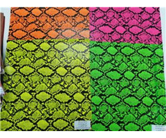 Bh4592 Multi Color Embossing Snake Print Synthetic Leather 0 9mm 54 Inch