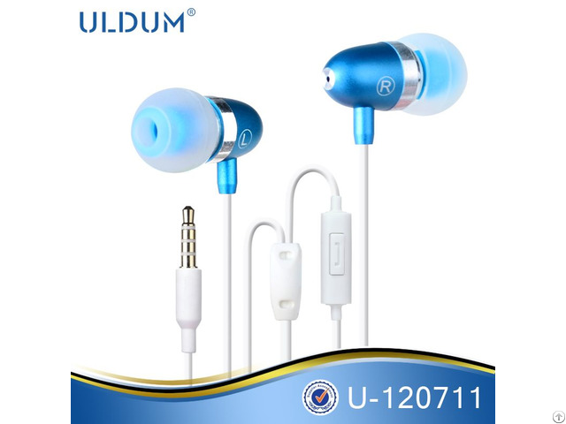 Earphone Bullet Head Shaped Cheap Stylish Super Bass Sound Earbuds With Mic For Mp3 Smartphone