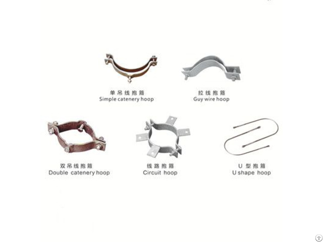 Hot Dip Galvanized Anchor Pull Hoop Suspension Wire Electric Power Fixing Fitting