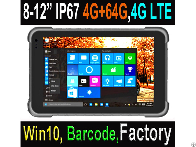 8 Inchinch Quad Core 1 8ghz Win10 2g 32g Rugged Tablet Pc Waterproof Notebook