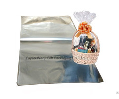 Oversized Clear Cellophane Bag Transparent Opp Plastic Basket Gift Packing