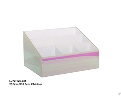 Pink Heart Packaging Girl Jewelry Clear Glass Ring Box